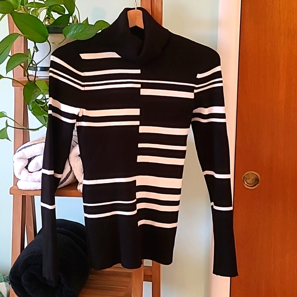 Eye-catching turtleneck sweater  NWOT